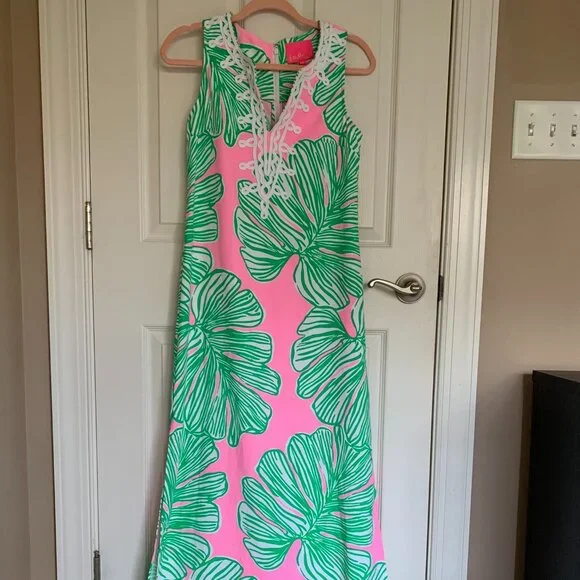 Women's Lilly Pulitzer Carlotta Maxi Dress, Size 0 - Pink